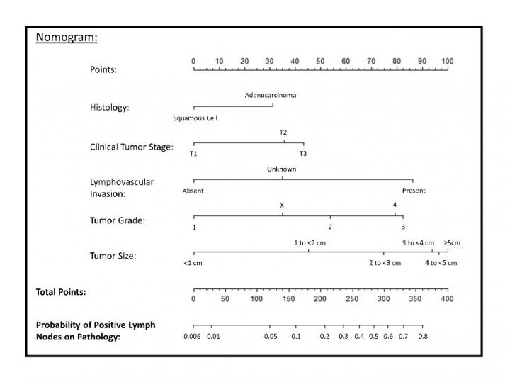 Clinical Nomogram for Predicting Node Positive Disease in Esophageal Cancer