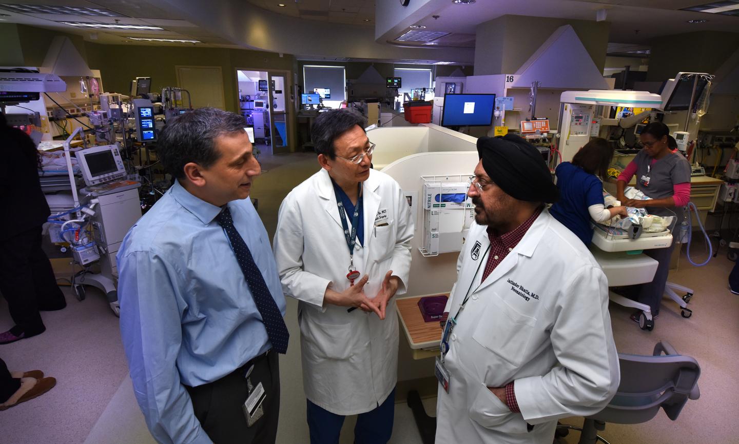 Drs. Babak Baban (from left), Jack Yu and Jatinder Bhatia, Medical College of Georgia at Augusta