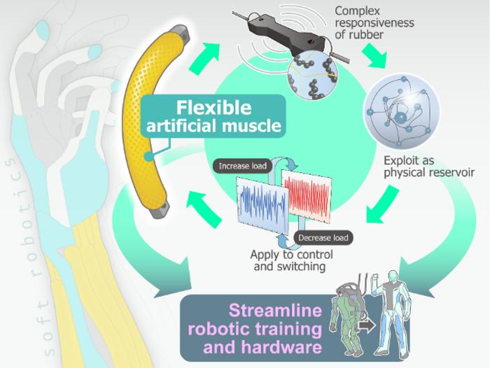 Pneumatic artificial muscle with embedded neural network