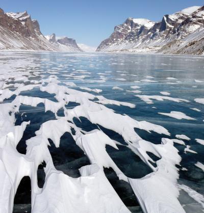 Glacially-carved Lake Valley on Baffin Island