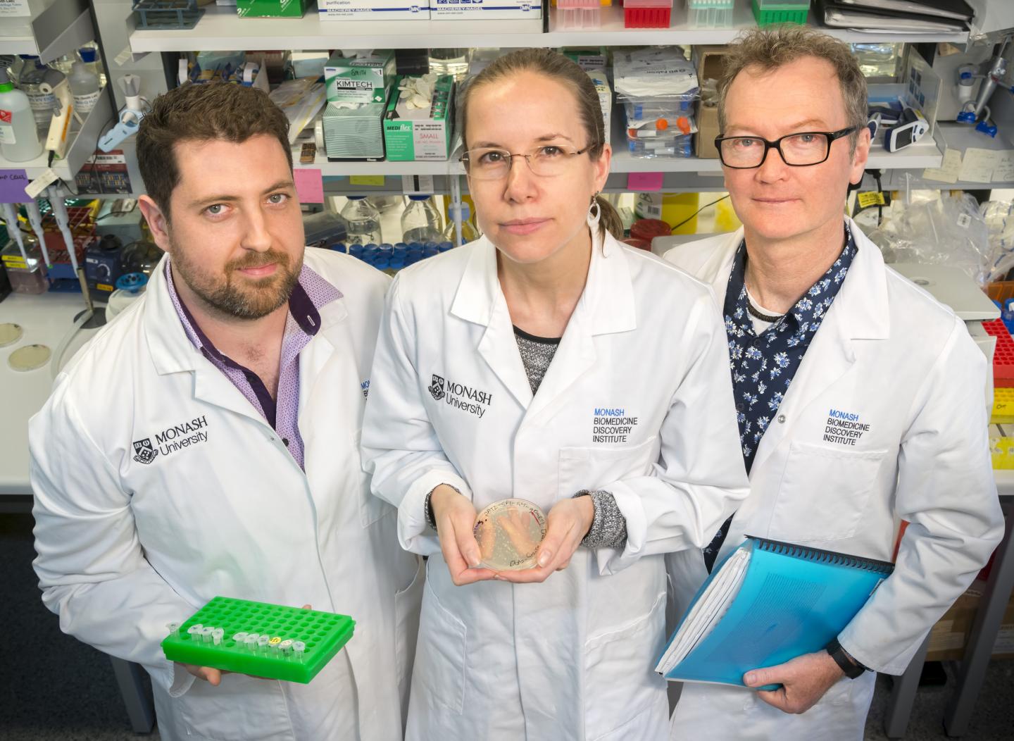  L-R Dr Andrew Major, Dr Claire Hirst, and A/Prof Craig Smith 	Monash University 