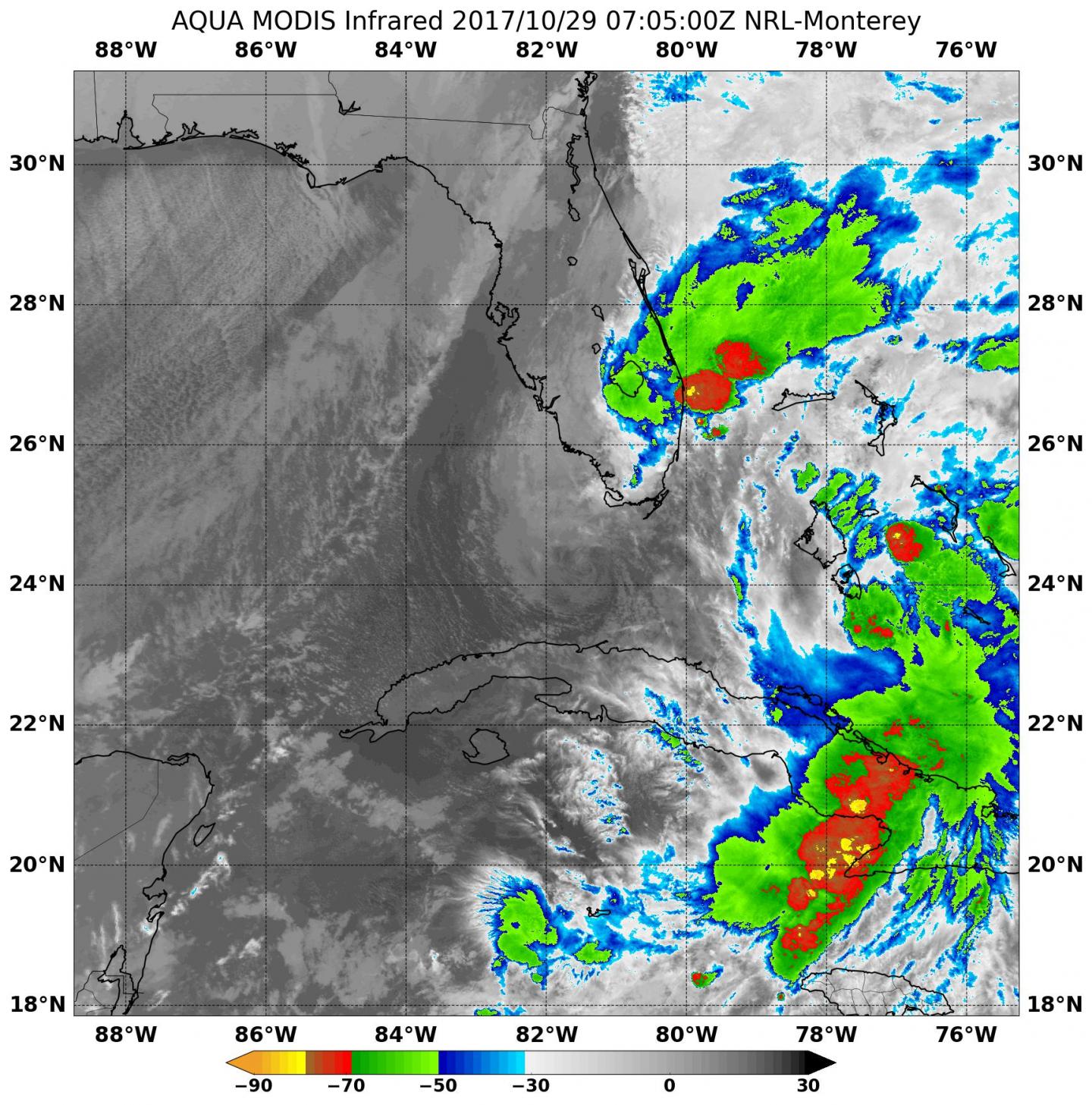 NASA sees Tropical Storm Philippe off Florida EurekAlert!