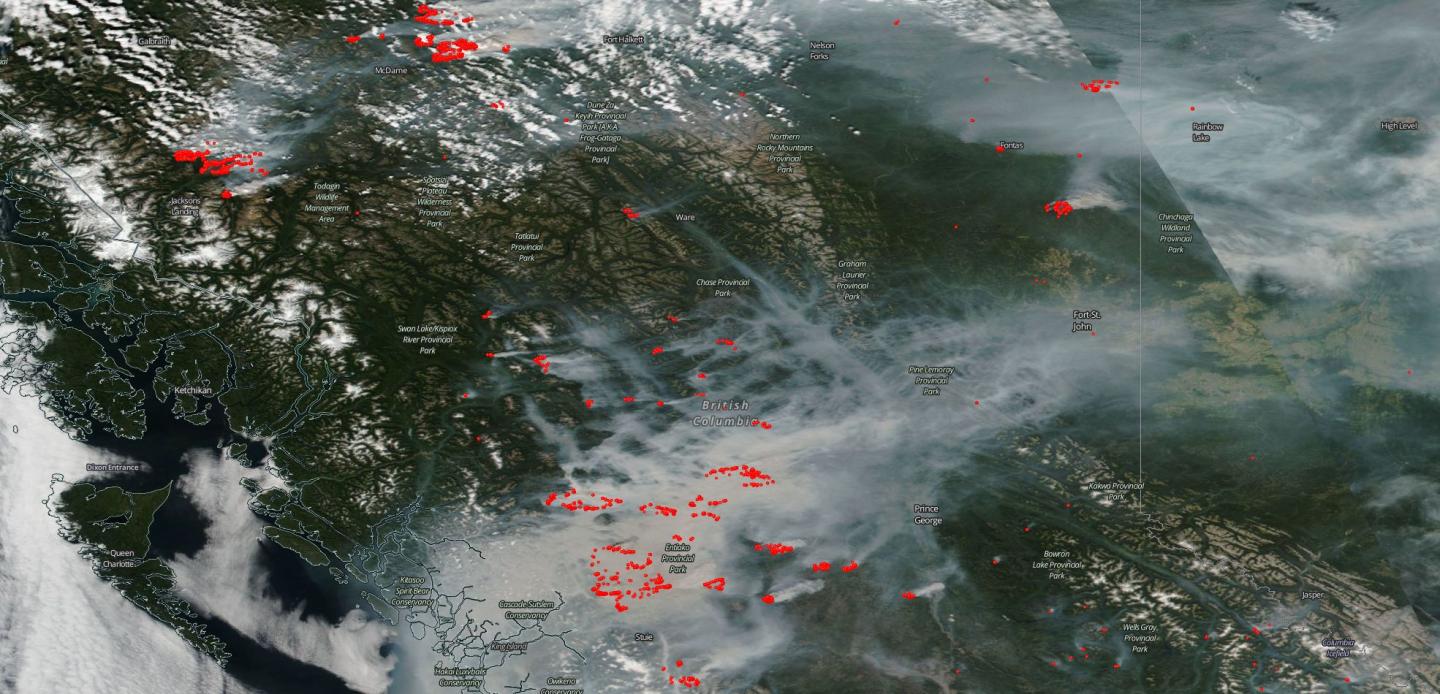 Fires in British Columbia