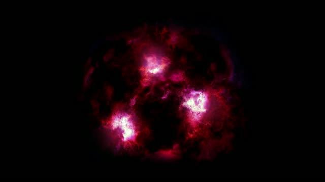 Animation of a Massive, Active Galaxy Shrouded in Dust
