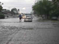 Flooded Street in Tucson, Ariz.