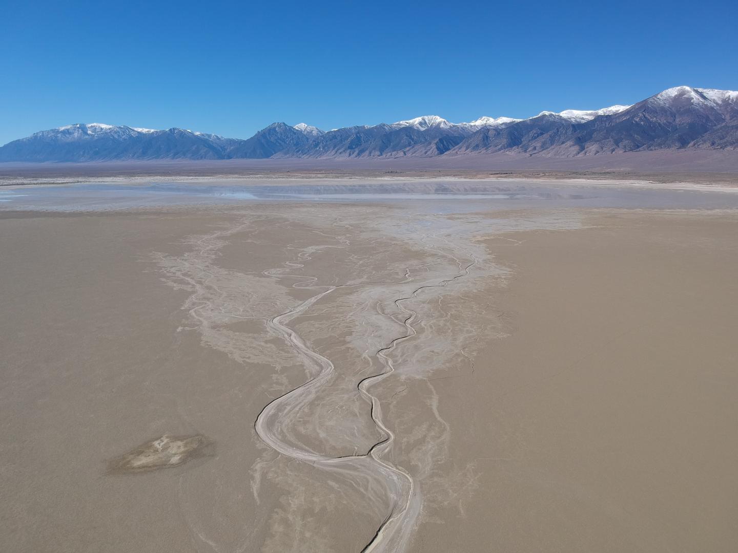 Unvegetated Meandering River