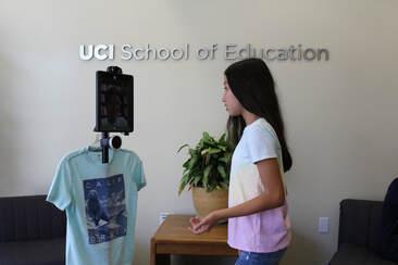 Children and telepresence robot