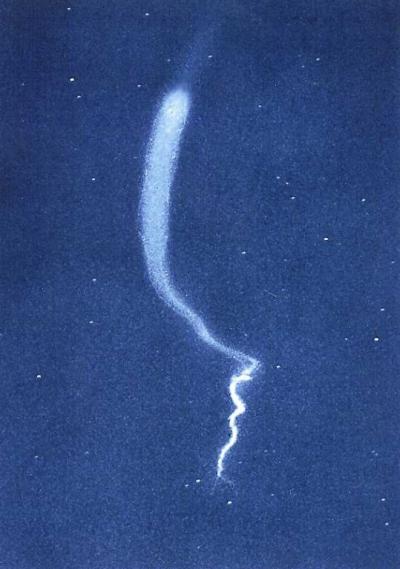 A Chemical Trail from a Sounding Rocket