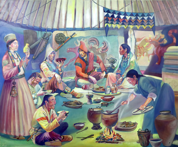 Artistic reconstruction of the Xiongnu's life