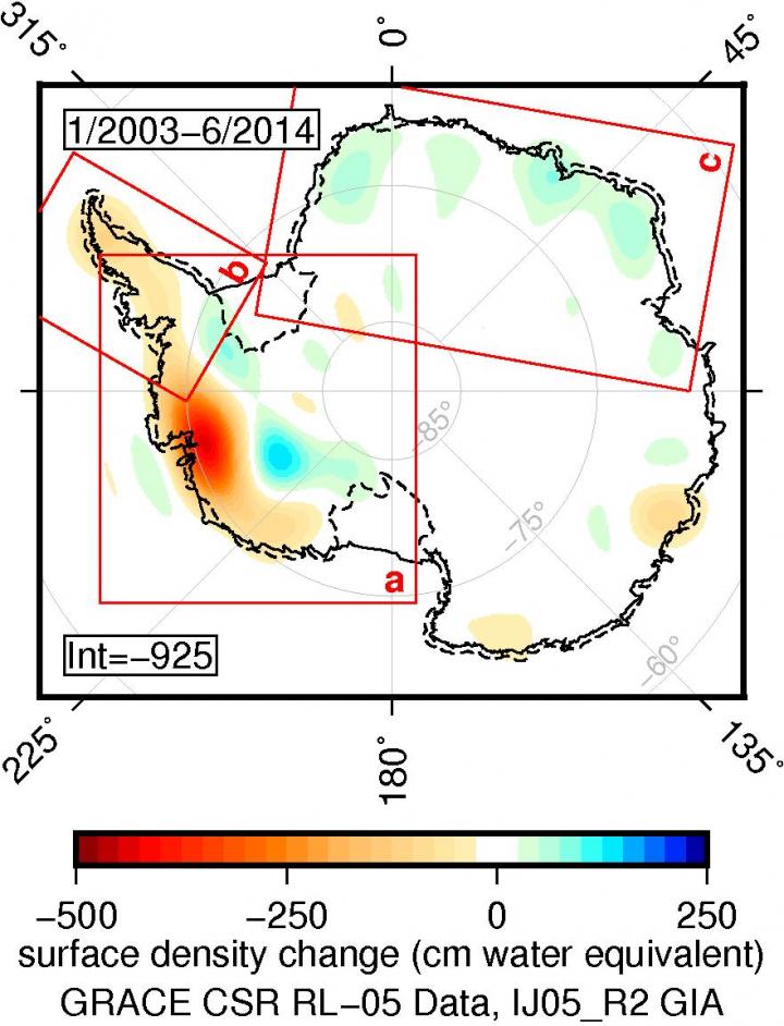 GRACE Antarctic Data, 2003-2014