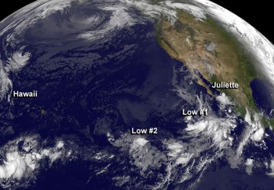 GOES-West Image of Juliette