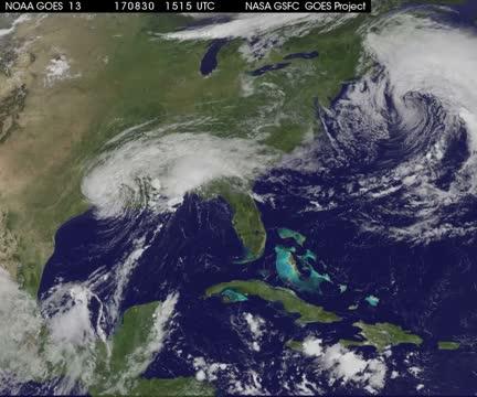 Satellite tracks post-Tropical Cyclone Harvey | EurekAlert!
