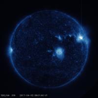SDO Image of Solar Flare, April 2, 2017 (2 of 2)