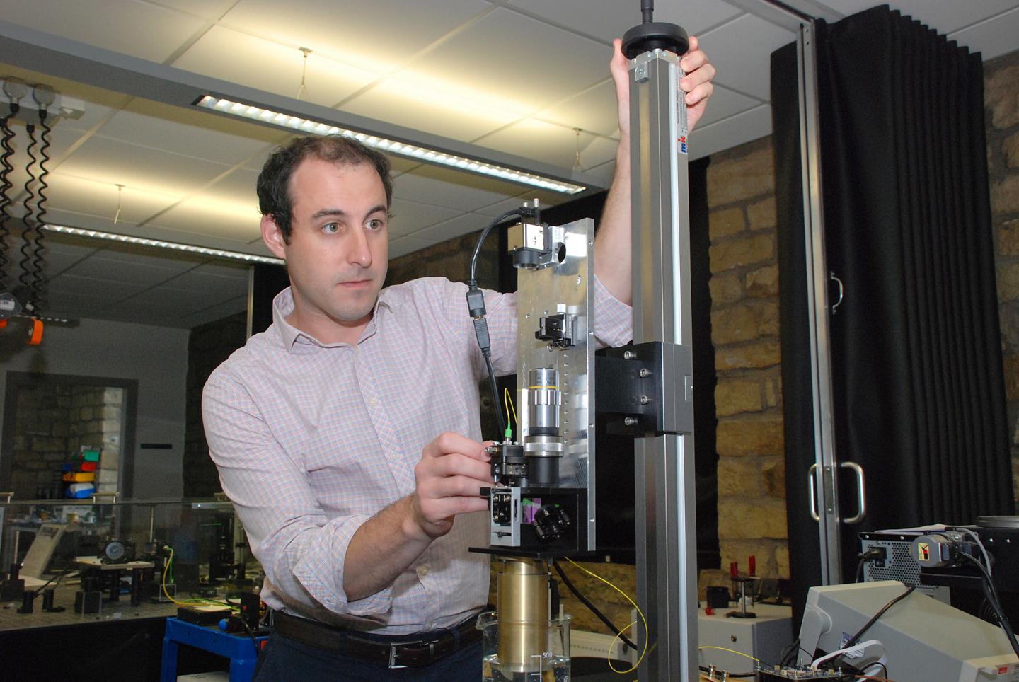 Dr. Haydn Martin and the Specially Developed Optical Interferometer