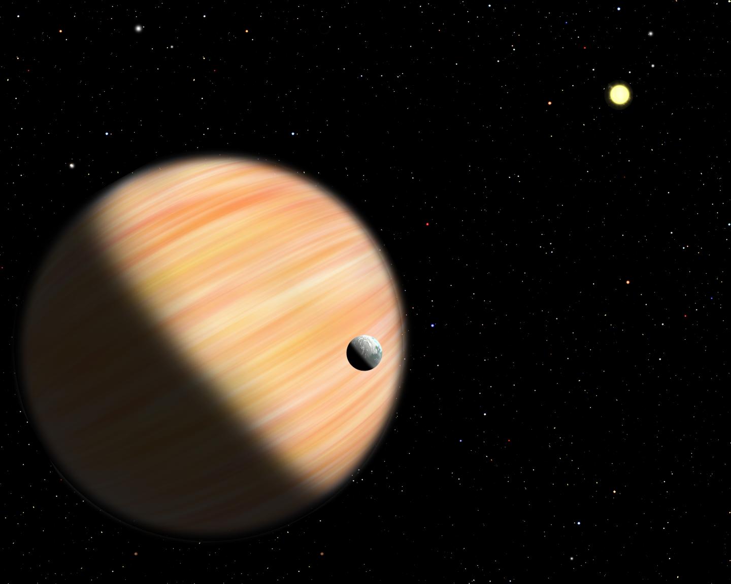Artist's Conception of Microlens Planet