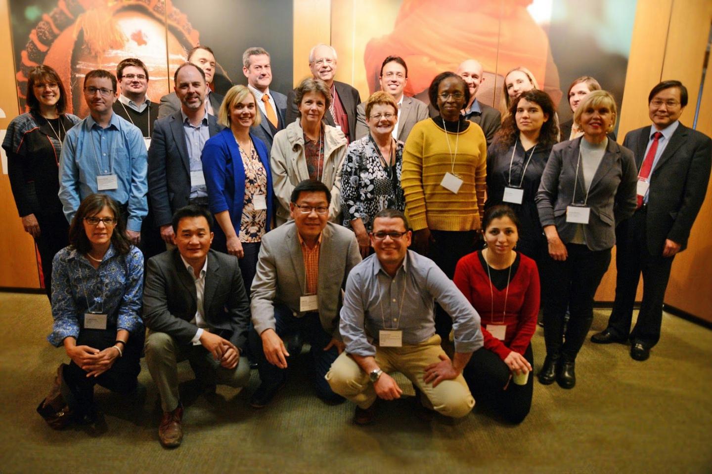 Attendees at the First Pilot Project Workshop, 2016