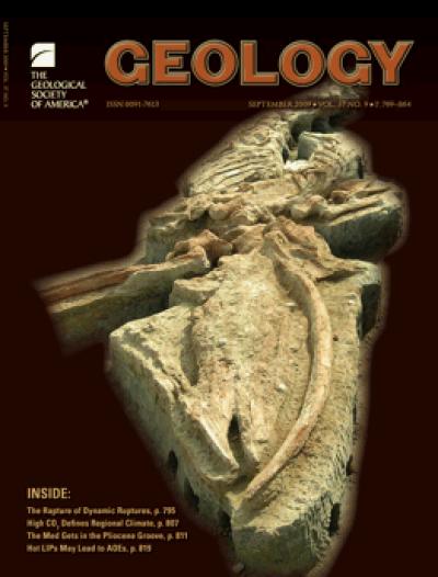 September 2009 Geology Cover