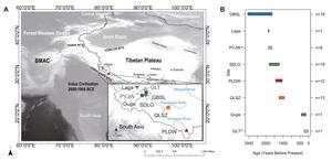 The spatial and temporal distribution of Ngari samples involved in the study