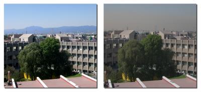 Mexico City Air, Clear, Smog