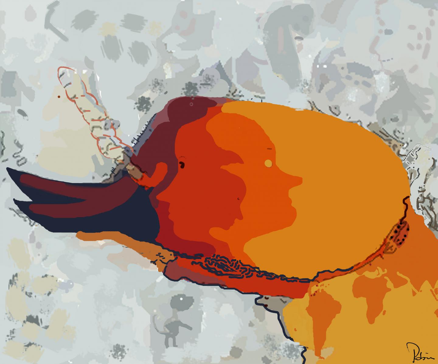 Artistic Interpretation of a Kalotermitidae Species