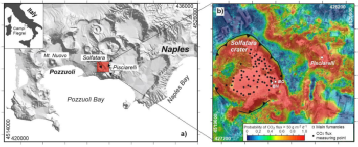 Map of the Phlegraean volcanic fields