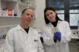 Left to right: Prof. Avigdor Eldar & Polina Guler