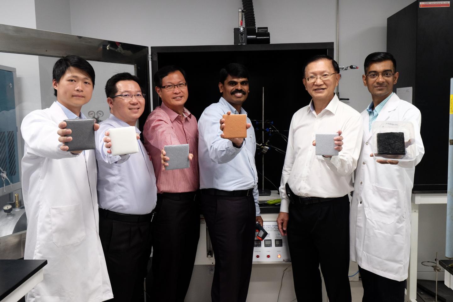 NTU and JTC Team Who Developed the New Fire and Corrosion Resistant Coating