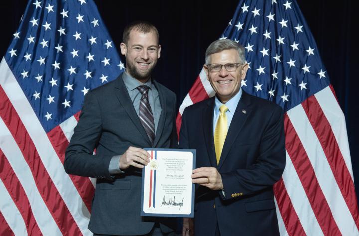 Dr. Ryan Burchfield Receiving Presidential Early Career Award for Scientists and Engineers