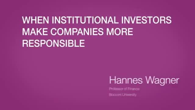 Institutional Investors as a Force for Good