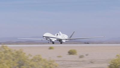 A Global Hawk Takes Off