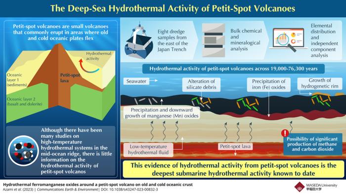 The deep-sea hydrothermal activity of petit-spot volcanoes