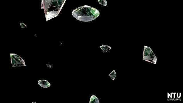 A Diamond Nanoneedle Being Bent by a Diamond Probe
