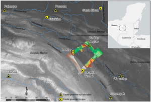 Map of lidar area