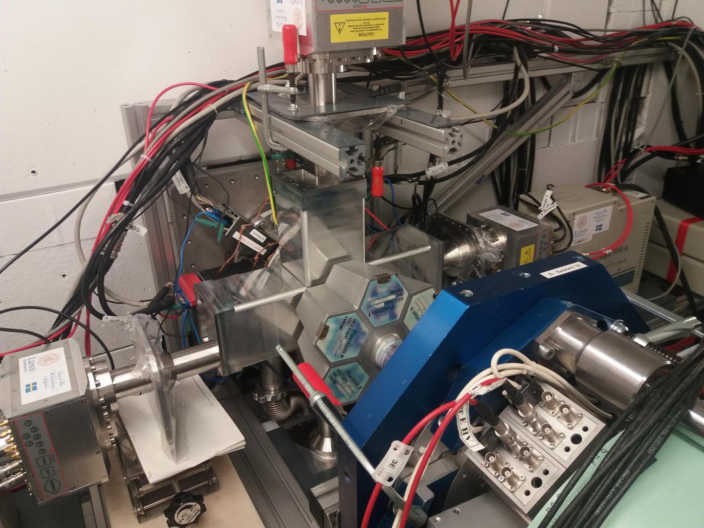 Detector setup of Lund University used in flerovium experiments.