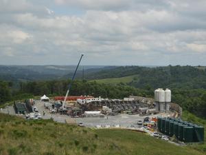 A Marcellus Shale well site in Pennsylvania