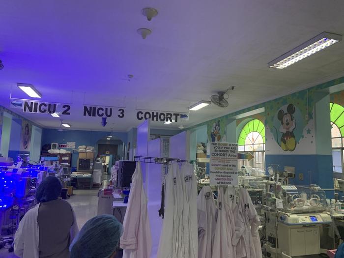 A paediatrc ward in the Philippines.