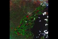 Natural Color Composite Image from a Landsat 8 Scene Taken Over Kenya's Rift Valley