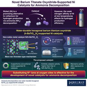 Novel Barium Titanate Oxynitride-Supported Ni Catalysts for Ammonia Decomposition