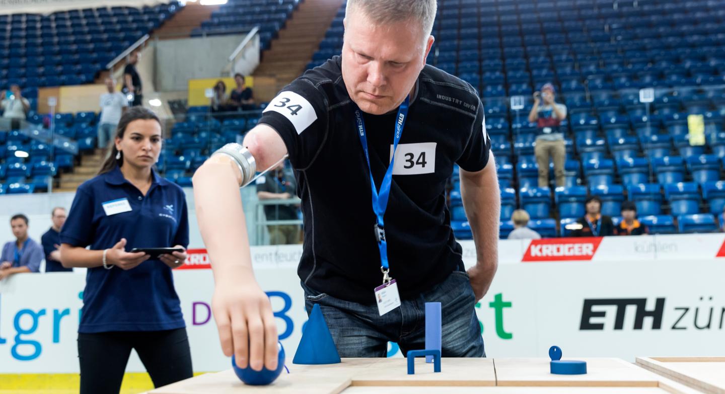 Cybathlon Participant at a Practice Session in July