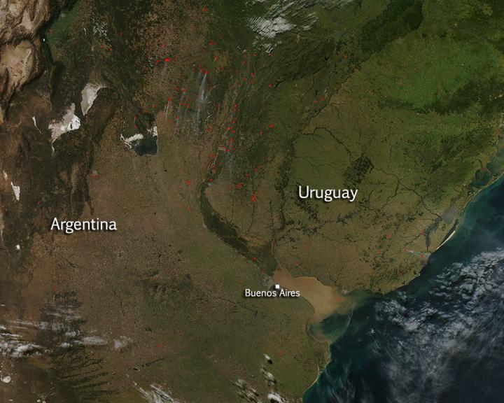 Fires in Argentina and Uruguay EurekAlert!