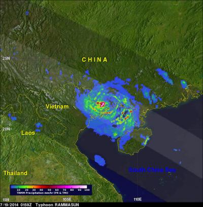 TRMM Image of Rammasun