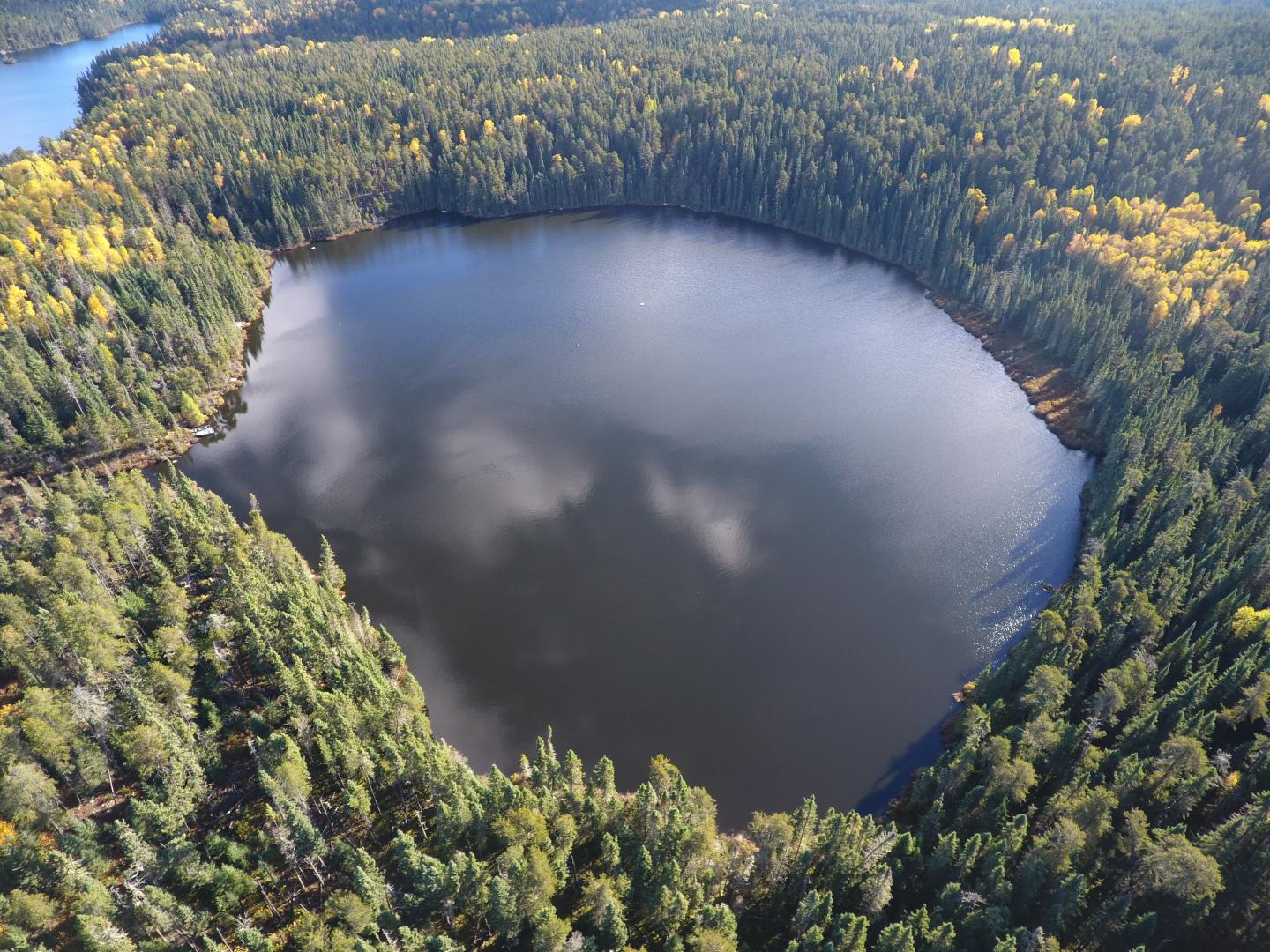 Aerial Shot of Canadian Lake