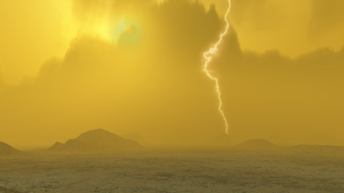 Artist's conception of the surface of Venus.