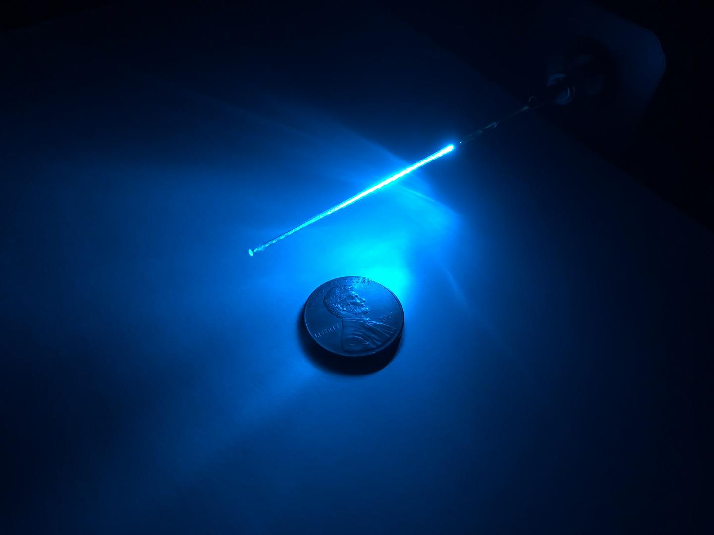 UVC Light-Diffusing Fiber