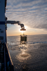 Collecting measurements at the ice edge