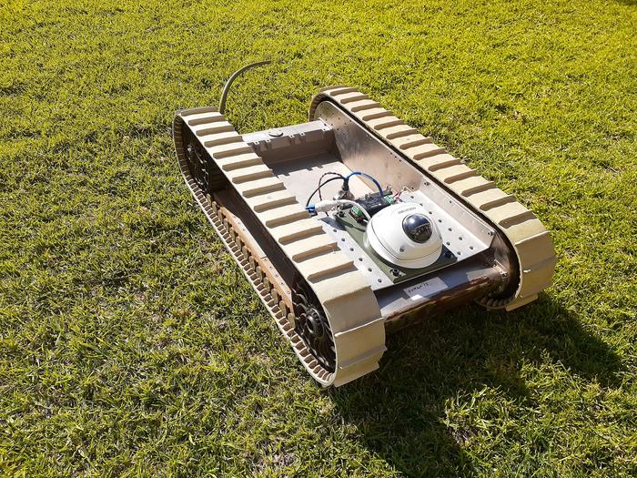 Replica of army combat ground robot