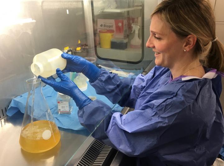 Stephanie Ganal-Vonarburg in the Lab