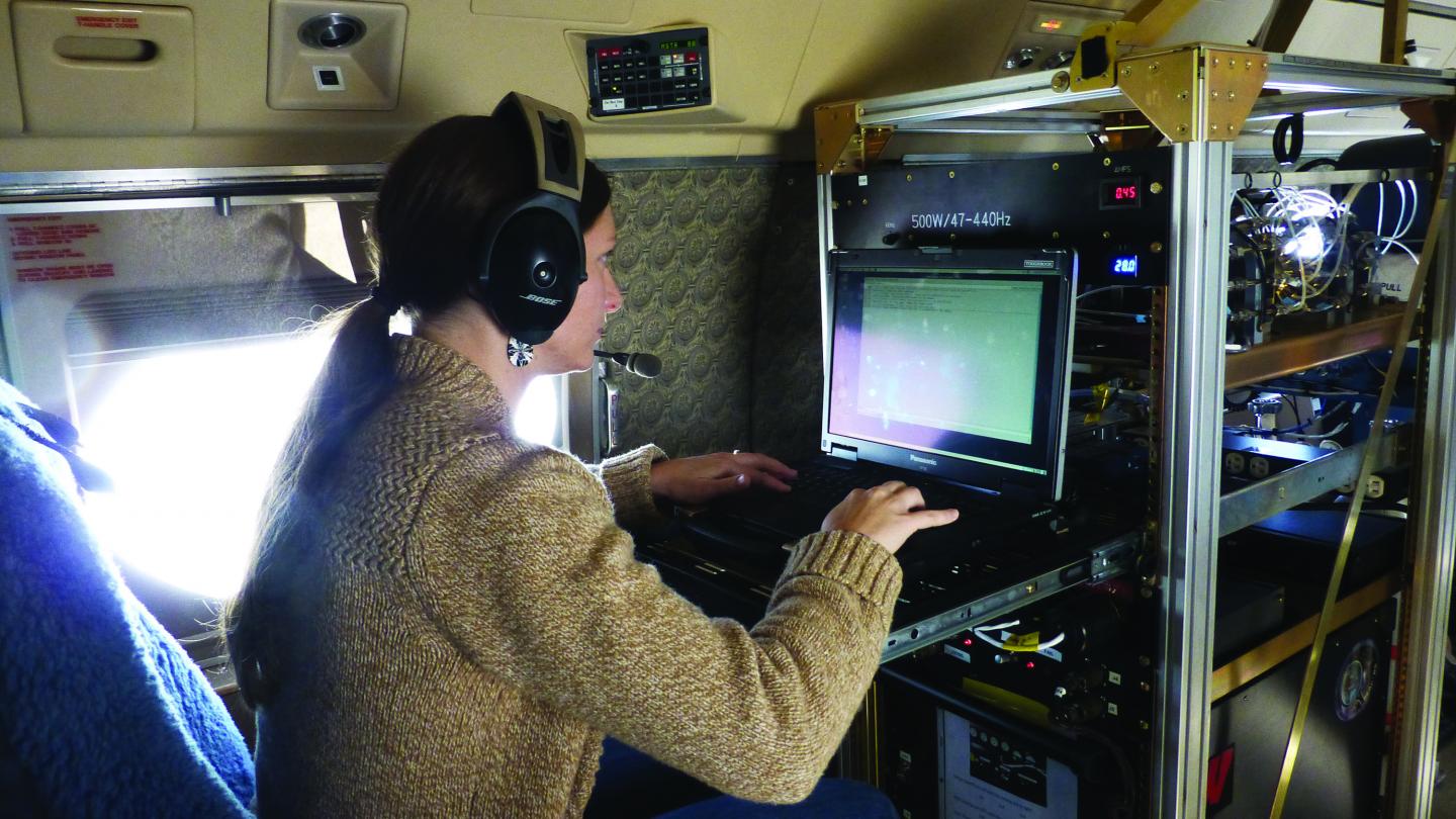 Julie Nicely during CONTRAST and CAST Missions