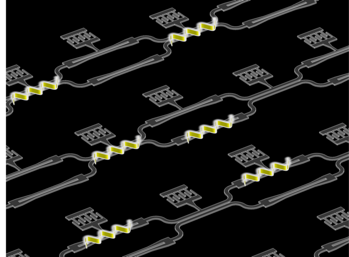 Ilustration of artificial neural networks for AI./ Pedro David García (ICMM/CSIC).