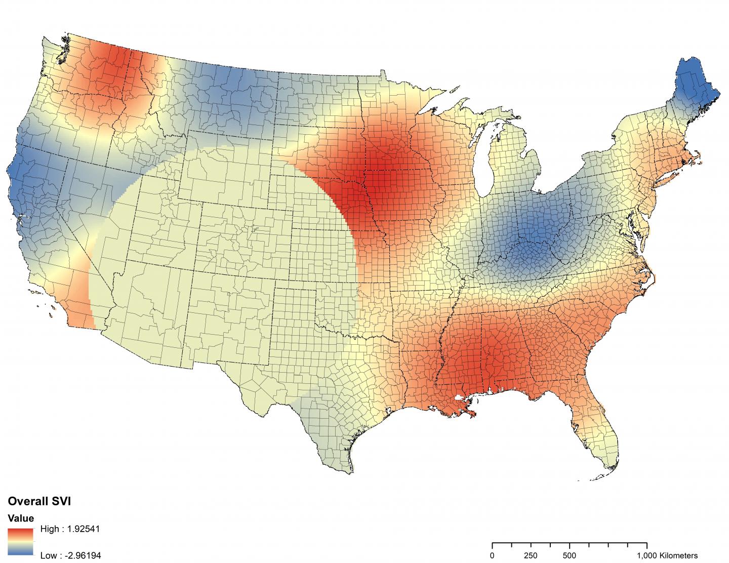 Associations between social vulnerabilities & increased COVID-19 infection vary among US counties